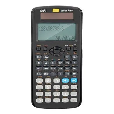Deli - ED991ES  Clear screen 417 functions Battery power for students Scientific Calculator  – View 2